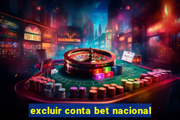 excluir conta bet nacional